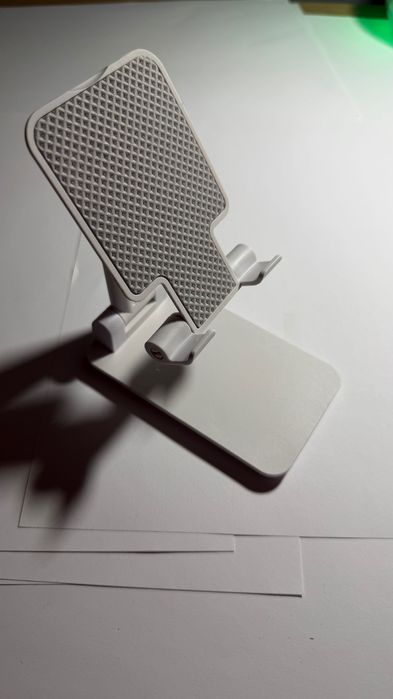 Stojak stojaczek na smartfon, tablet, telefon - biały - czarny