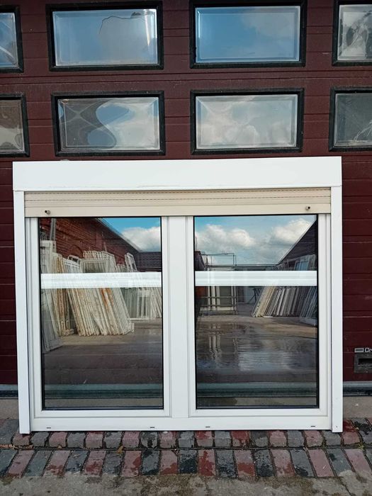 Okno dwuskrzydłowe z roletą ze szprosem 190x160 pcv DOWÓZ CAŁY KRAJ