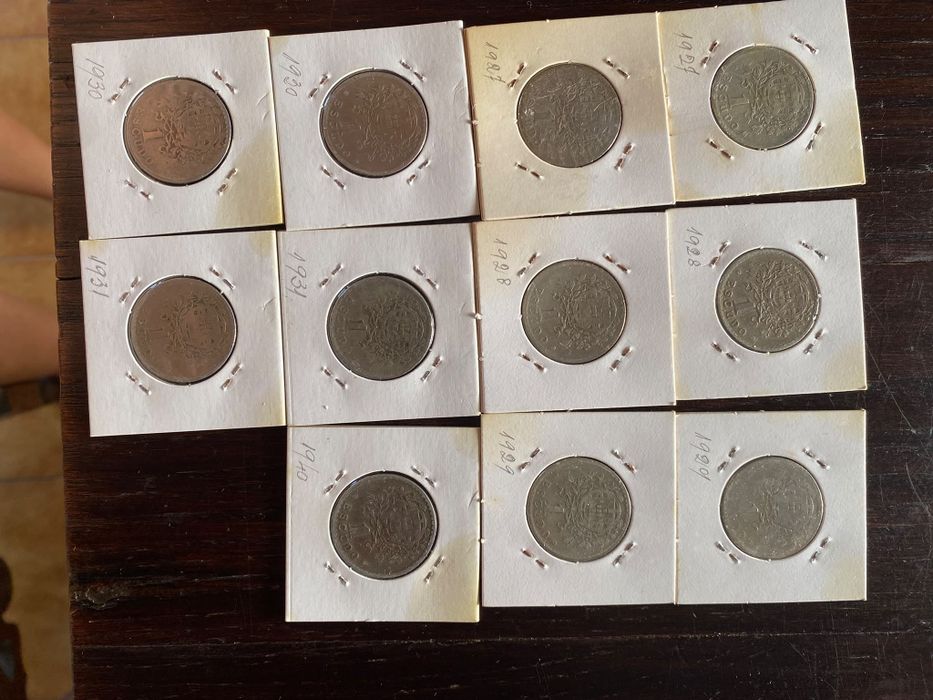 Moedas antigas - escudos e centavos | Moedas Comemorativas
