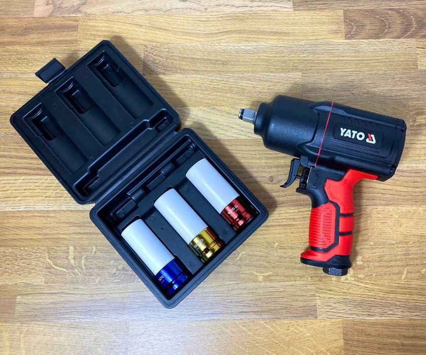 GWARANCJA klucz udarowy YATO pneumatyczny + ZESTAW nasadek