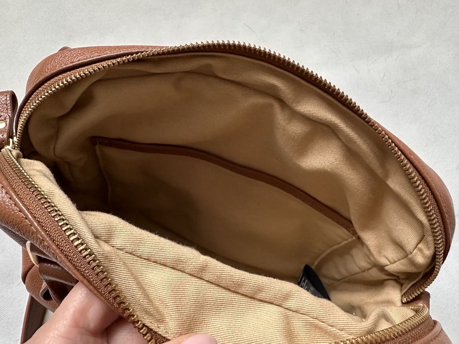 Nat & Nin torebka skórzana damska hazelnut camel jak nowa