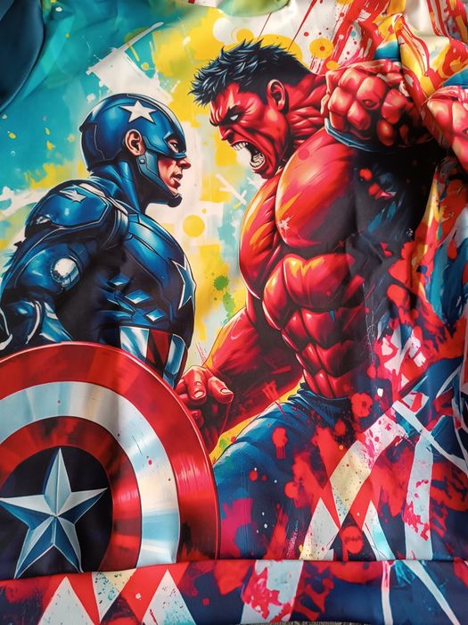Bluzka chłopięca z długim rękawem/ bluza z kapturem chłopięca Marvel A