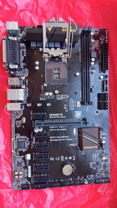 Материнская плата Gigabyte GA-H110-D3A, s1151/XEON-6-7-8-9 ПОКАЛЕНИЕ ПРОЦЕССОРОВ !