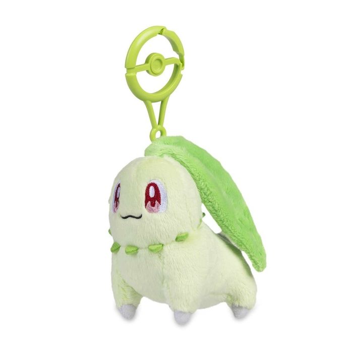 Peluche porta-chaves Pokémon Chikorita - selado