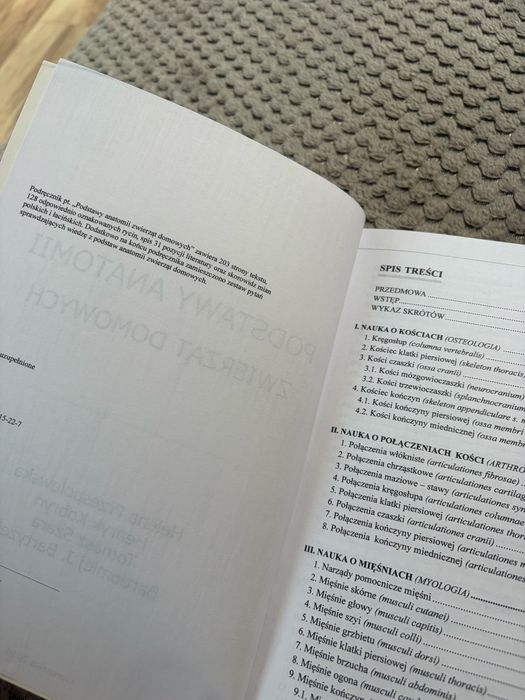 podstawy anatomii zwierząt domowych