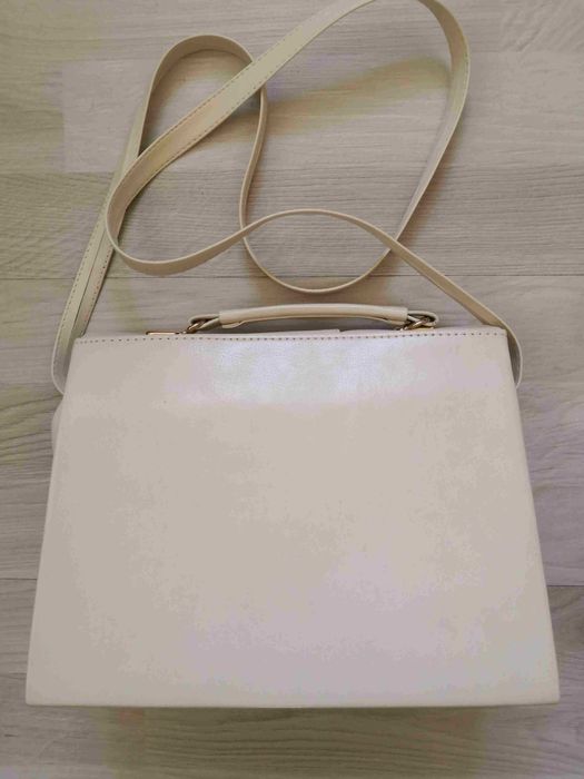 Torebka damska ecru ok. 25x19cm