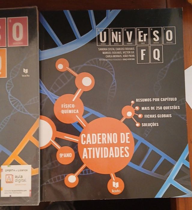 Manual e caderno de fichas de físico-química 9°ano "Universo FQ"