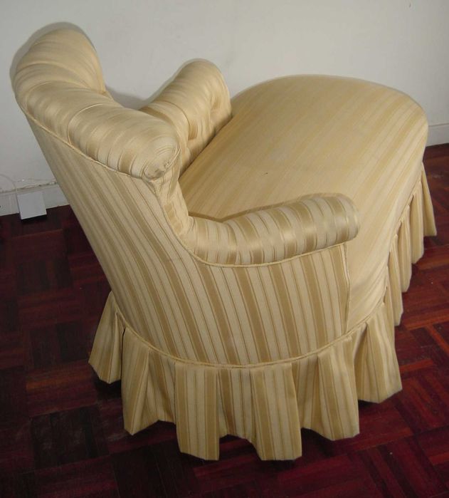 Séc XIX - Chaise longue Napoleão III - restaurada e estofada de novo