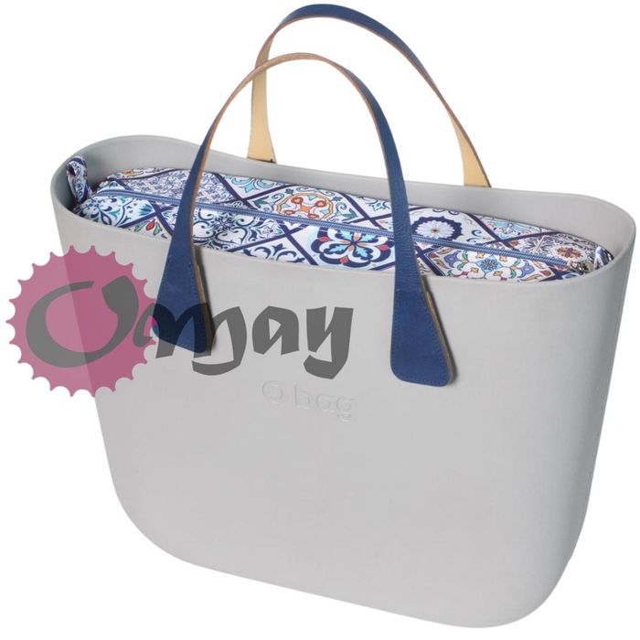 Niebieski organizer OBAG STANDARD kafelki granat 2 kieszenie VIP OMAY