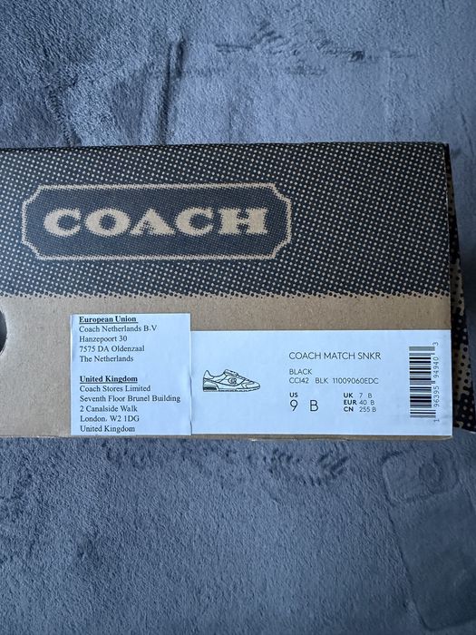 Шкіряні кросівки COACH Match оригінал, кеди, снікери