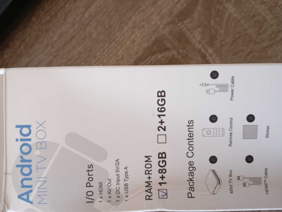 Box Android TANIX 4K 8GB WIFI