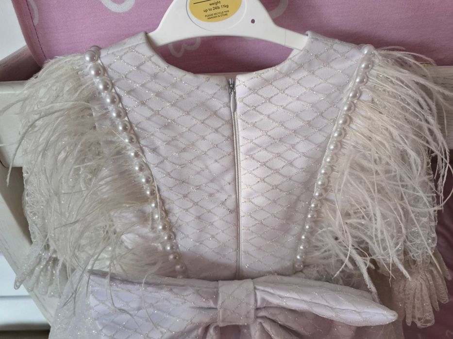 Святкова пишна сукня на рочок+пов'язка і балеточки