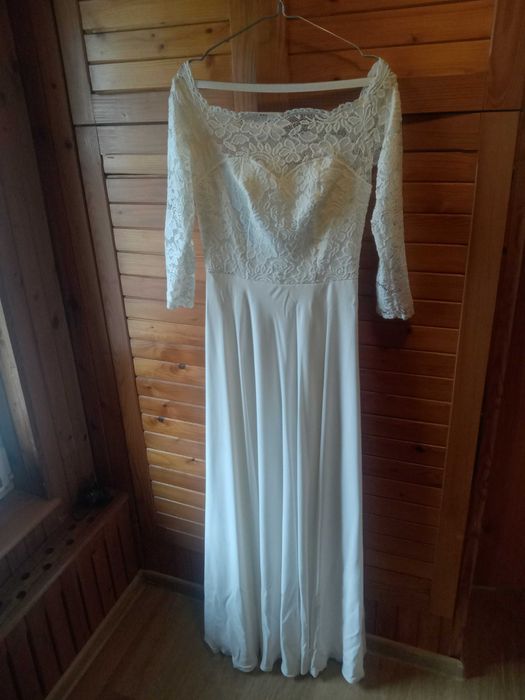 Suknia ślubna ecru M