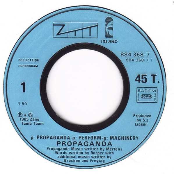 Propaganda – p: Machinery [Vinil Single 1985]