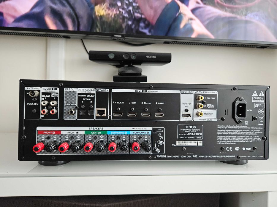 OKAZJA wzmacniacz amplituner kino domowe stereo HDMI arc bluetooth Denon AVR x1000
