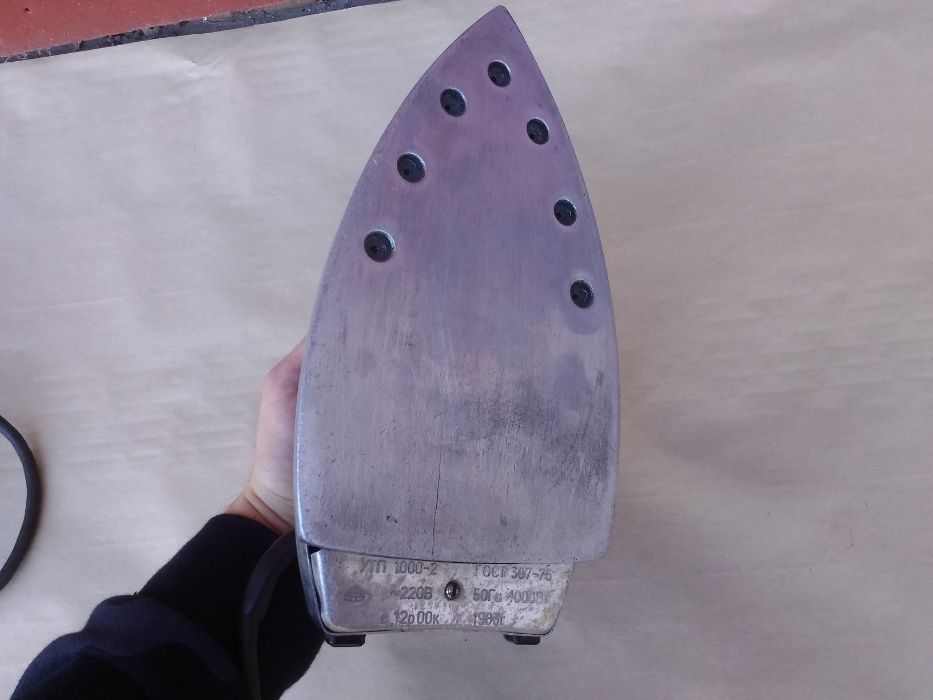 Утюг УТП 1000-2 с подставкой, Утюг советский,Утюг времён СССР, Рабочий ...