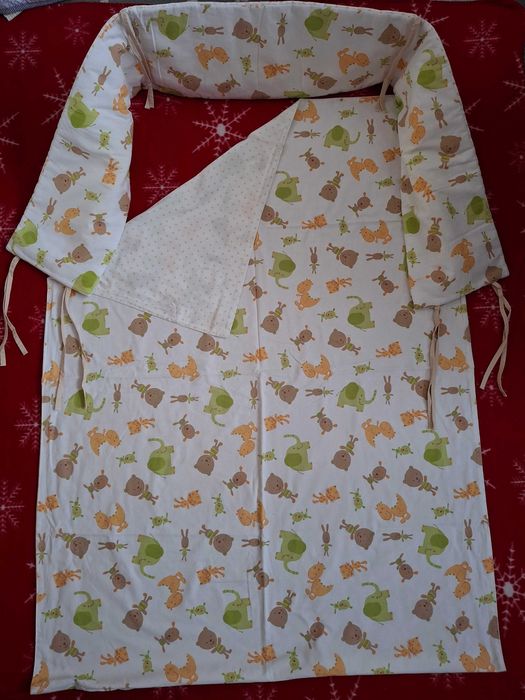 Pościel 90x120 i ochraniacz na łóżeczko