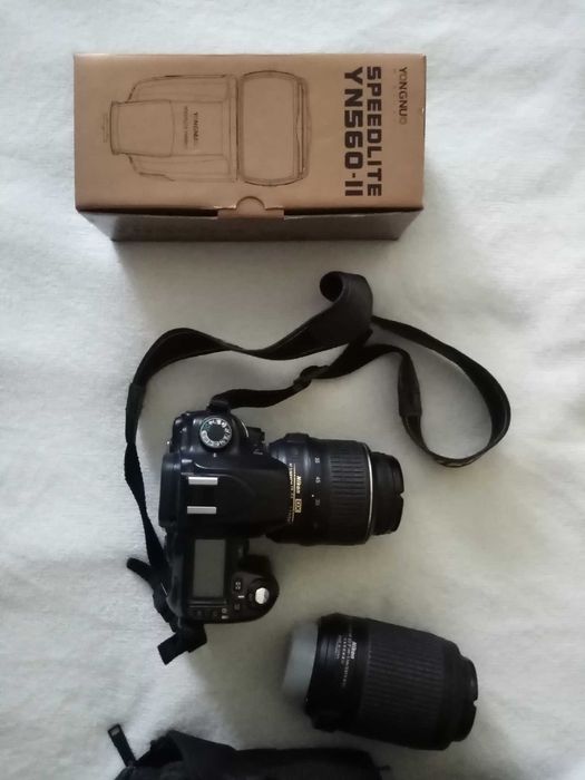 Aparat Nikon D80 + obiektywy +lampa