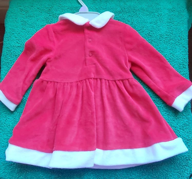 Nowa sukienka świąteczna F&F, sukienka na święta, 3-6 m-cy, 62-68 cm