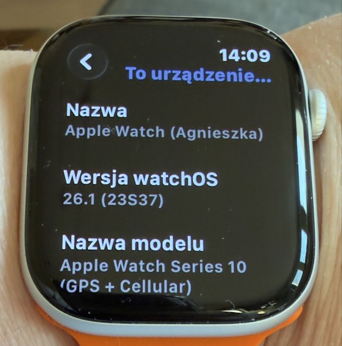 Apple Watch Series 10 Cellular 46 mm, jak nowy, gwarancja, komplet