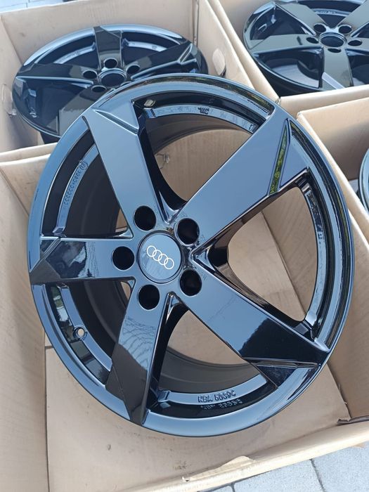 Felgi 17'' 5x112 Audi A6 C5 A6 C6 A8 D2 A8 D3 Q5 8R Q7 4L Nowe Czarne  | #A28C