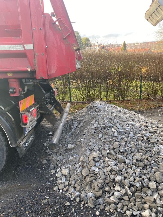 Gruz mielony betonowy , ceglany , transport