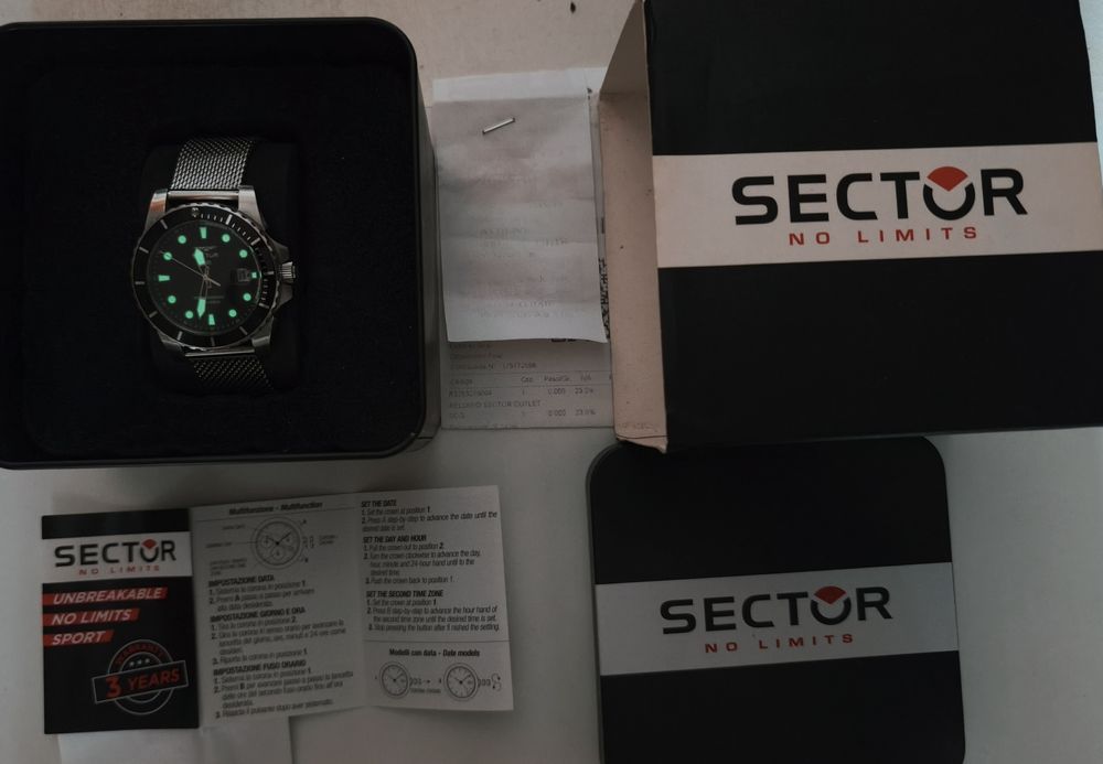 Relógio Sector diver 450 original Itália cx. fatura
O mode
