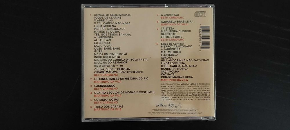 CD Original O Carnaval de Beth Carvalho e Martinho da Vila