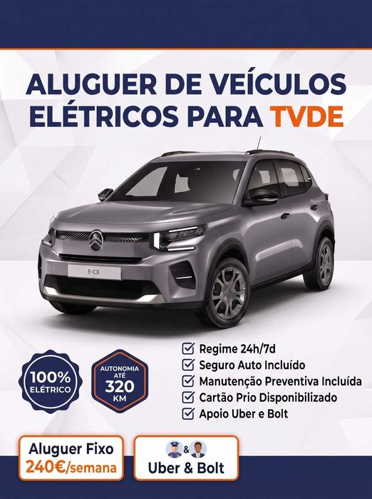 Aluguer veículo TVDE