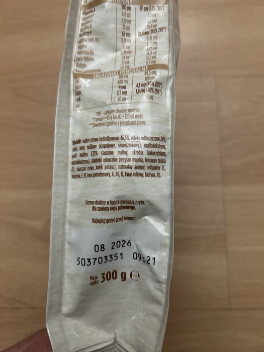 Kaszka Nestle malinowa