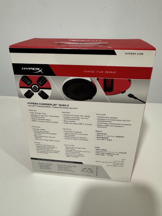 Carregador Comandos Nintendo Switch HyperX Chargeplay Quad 2