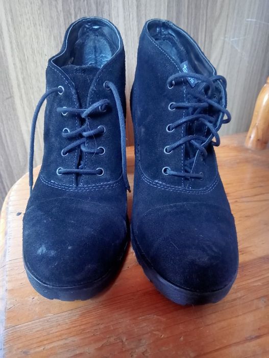 Ботинки женские, замш.