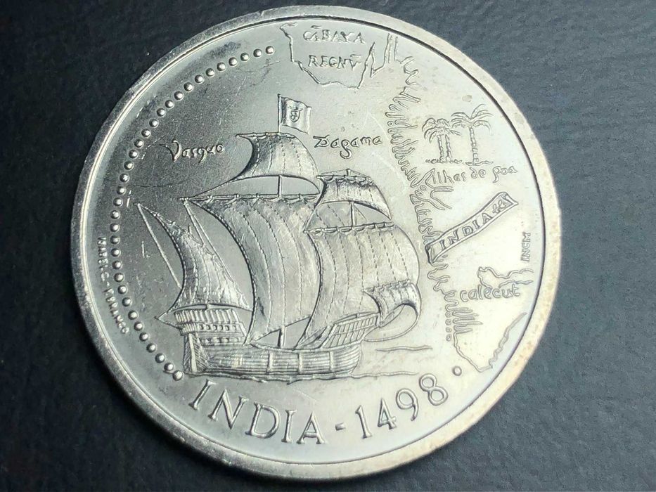 Portugal 1998 - 200 Escudos Cuproniquel - IX Série dos Descobrimentos – Vasco da Gama e o Caminho Marítimo para a Índia: Chegada à Índia