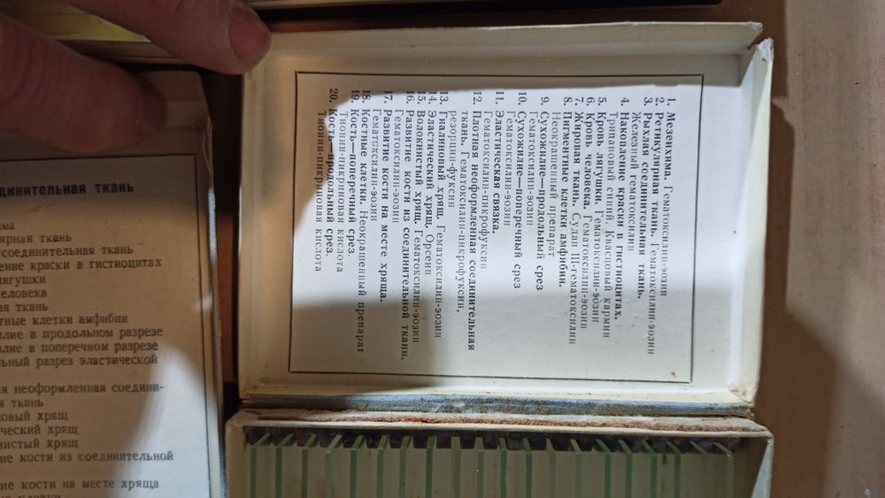 Лабораторные образцы тканей