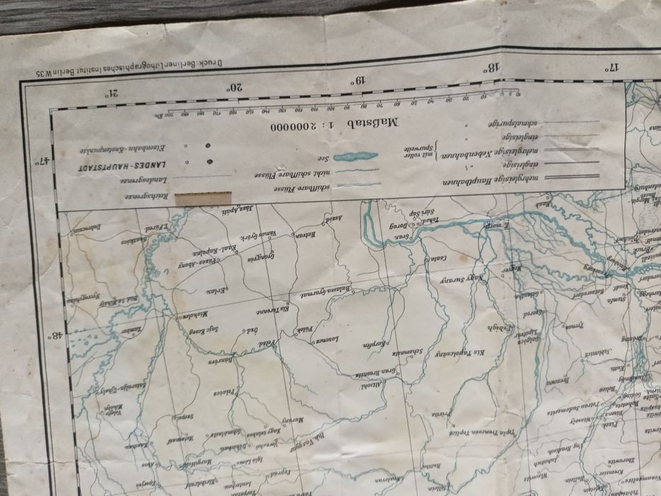 Mapa kolejowa cesarstwa niemieckiego.