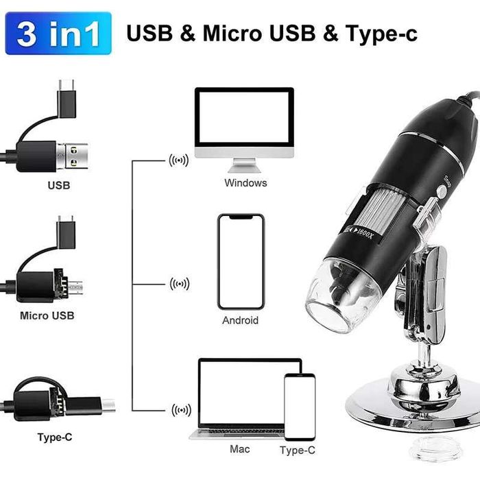 USB мікроскоп 2 Мп для ПК чи телефону