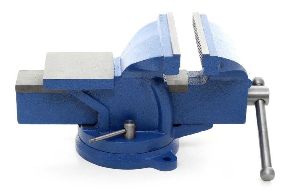 Imadło ślusarskie OBROTOWE z kowadłem 100mm Stal HARTOWANA