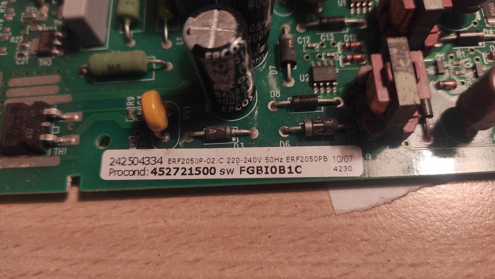 Moduł sterujący lodówki Electrolux AEG