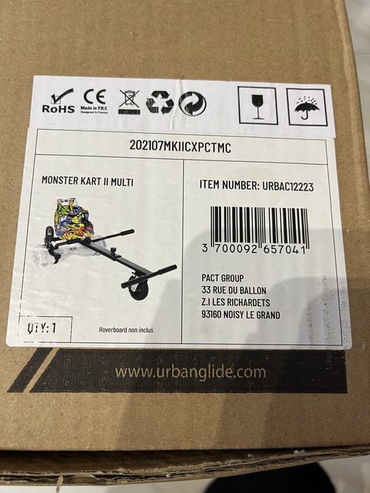 Conjunto Hoverboard “Smart Balance Wheel” + Assento “Monster Kart”