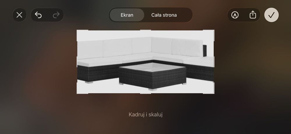 Polirattanowy zestaw wypoczynkowy