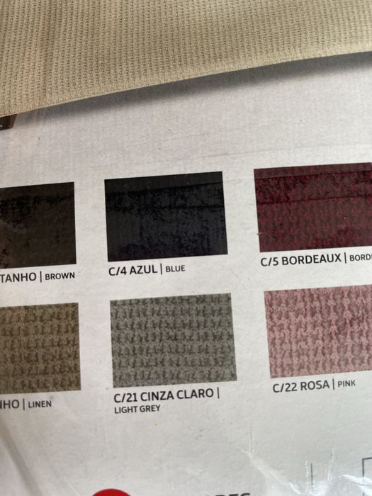 Forra para sofás 2mt /2,20mt - favo visco-elástico cor azul escuro