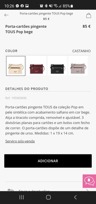 Porta-cartões / carteira TOUS nova