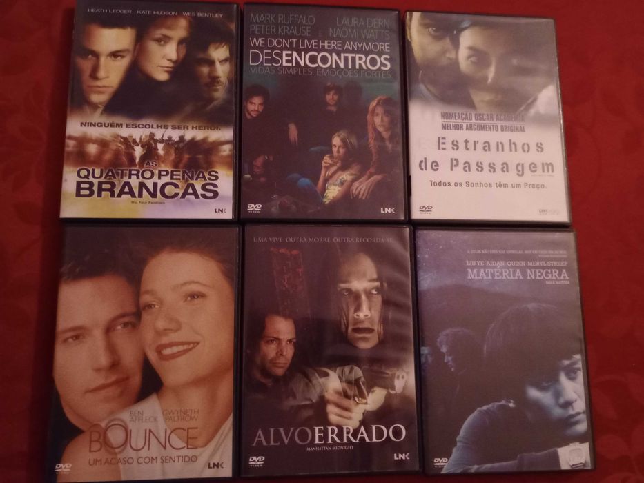 Vendo 36 DVDs de filmes variados