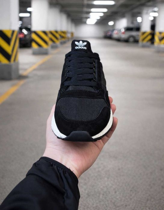 (2235) Кросівки Adidas ZX 500 RM чорні з білим (40-45)