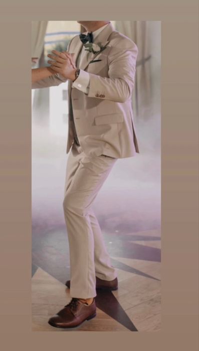 Garnitur beżowy ślubny L