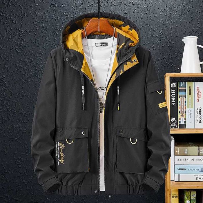 Кутка вітровка нова Supetg розмір S чорно/жовта/камуфляж