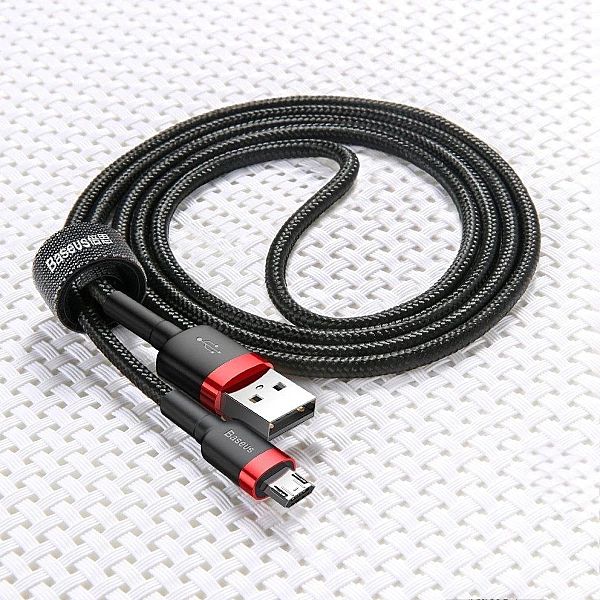 Mocny Kabel Przewód Usb-a Usb Typu Micro Szybkie Ładowanie Qc 2a 3m Ba