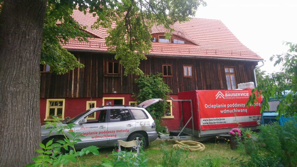 Ocieplanie poddaszy termowizja naprawa poddaszy wełna celuloza piana