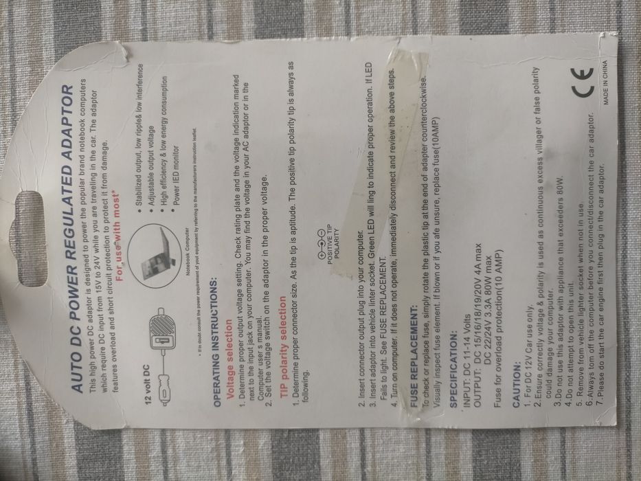 Carregador de PC HP para viaturas