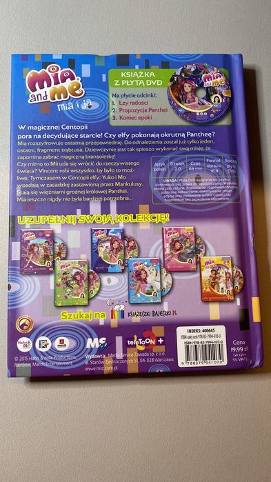 Mia i ja ksiazka część 7 + DVD odc 24-26